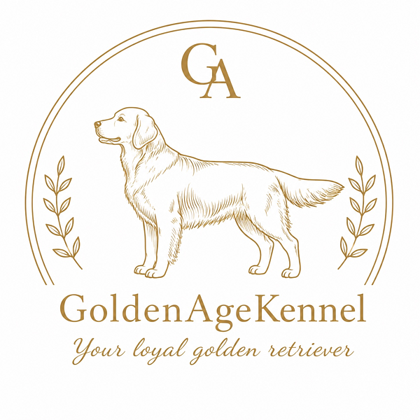 Golden Retriever puppies raised by Golden Age Kennel